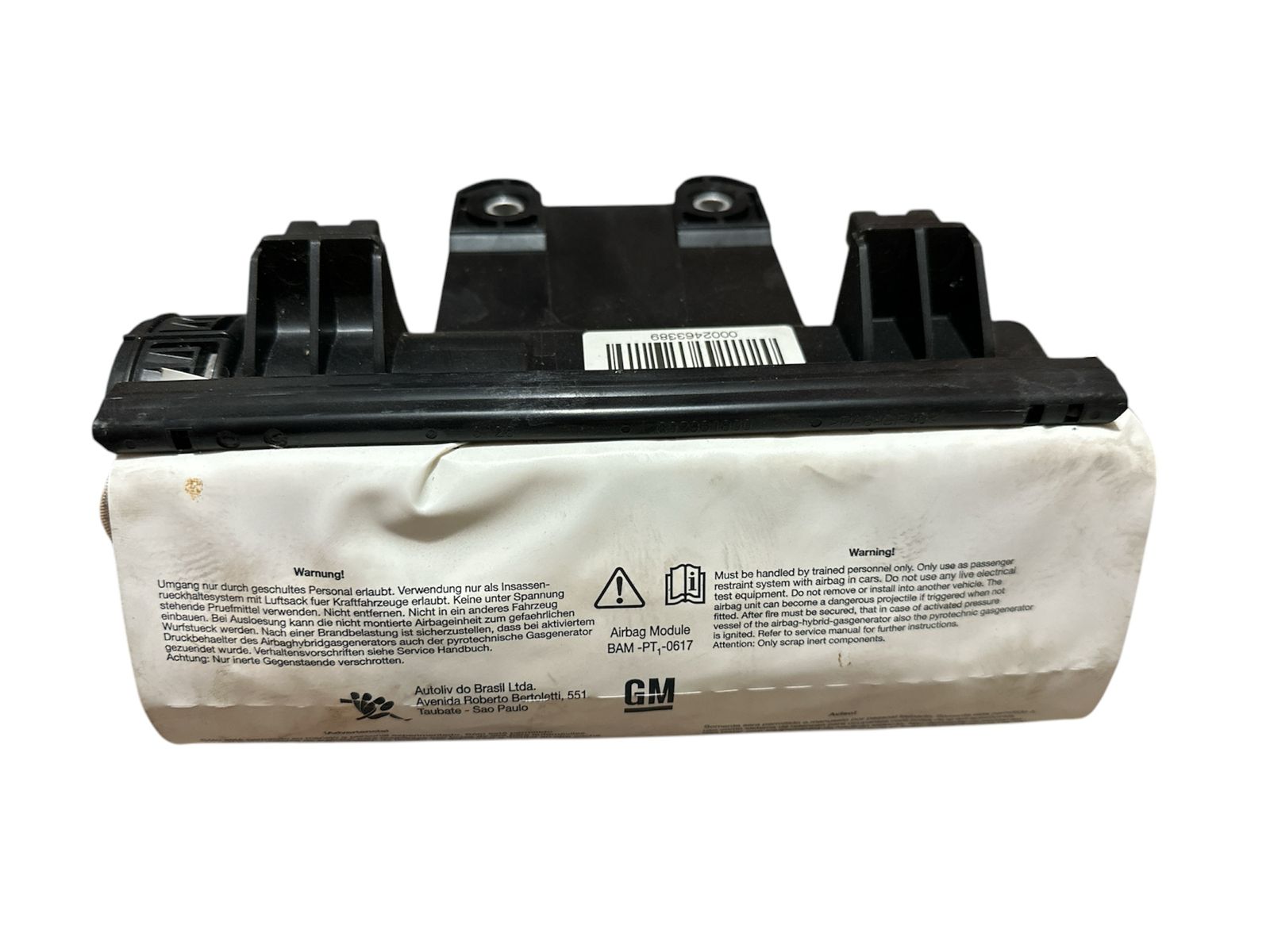 Bolsa airbag lado passageiro GM Corsa Montana 13188043
